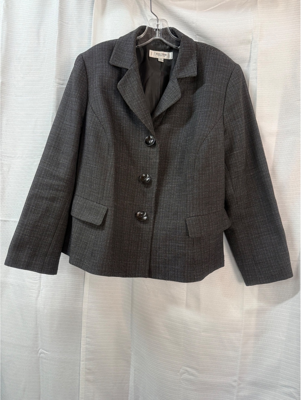 Jones Studio Women's Dark Gray Blazer Jacket Size 16W